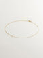 Colgante solitario de plata 925 bañada en oro amarillo de 18K con topacio blanco