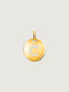 Charm de plata 925 bañada en oro amarillo de 18K con inicial C