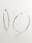 Pendientes de aro grandes de plata 925