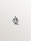Pendiente individual de oro blanco de 18K con diamante