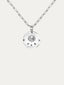 Colgante de moneda de estrella de plata