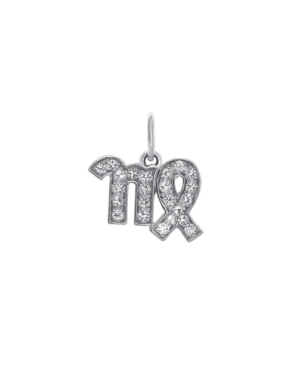 Charm Virgo de plata 925 y topacios