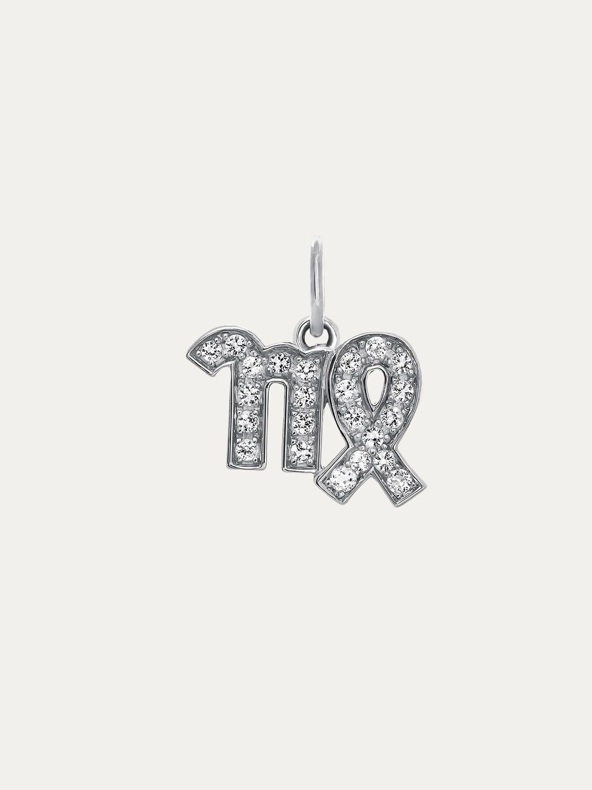 Charm Virgo de plata 925 y topacios