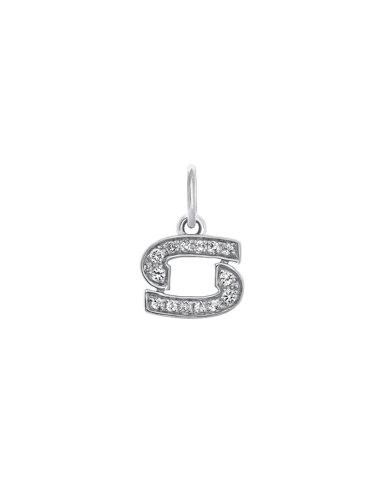 Charm Cáncer de plata 925 y topacios