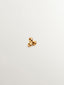 Piercing de oro amarillo de 18K con triple bolita