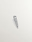 Pendiente individual de oro blanco de 18K con diamantes