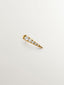 Pendiente individual de oro amarillo de 18K con diamantes