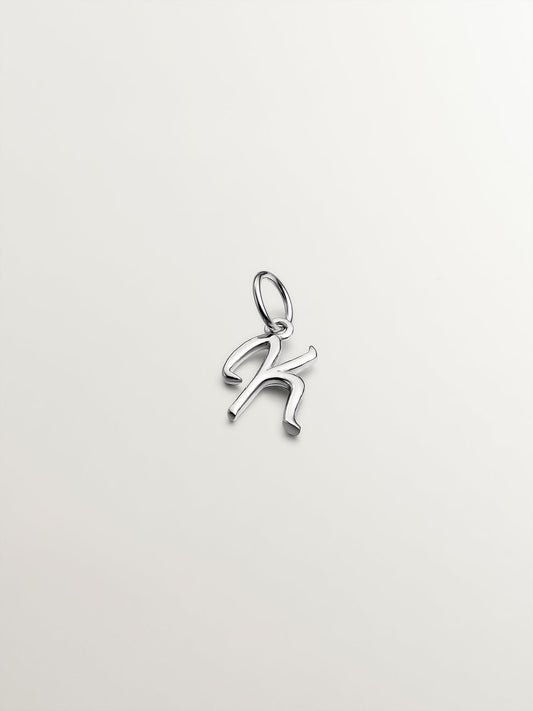 Charm de plata 925 con inicial K