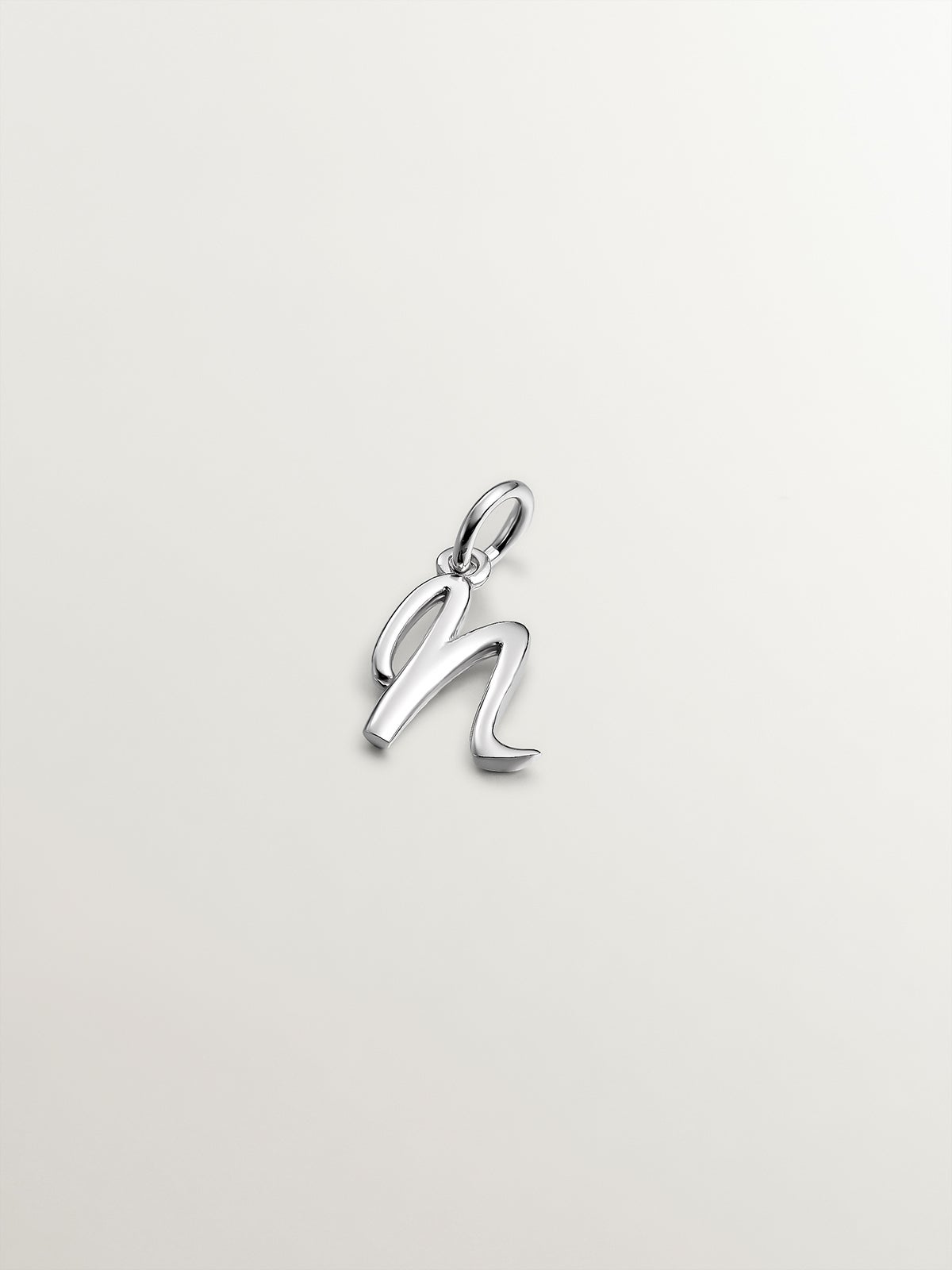 Charm de plata 925 con letra N