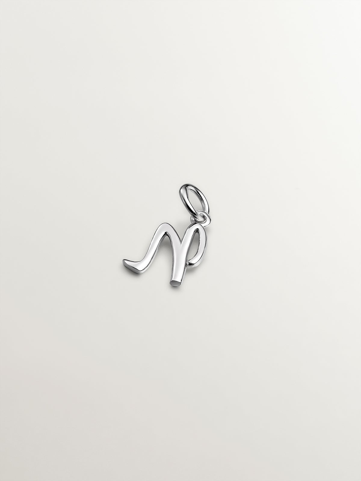 Charm de plata 925 con letra N