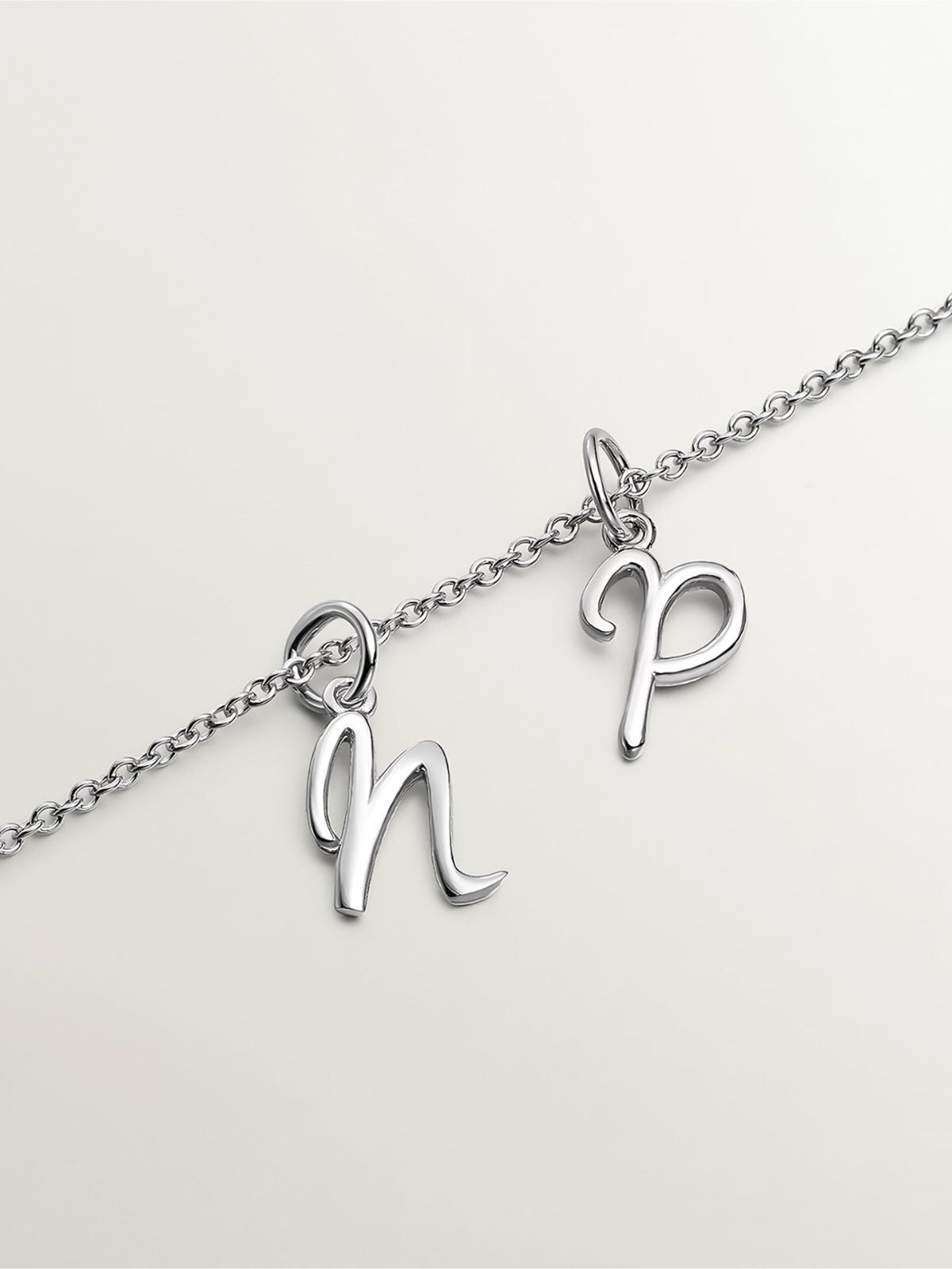 Charm de plata 925 con letra N