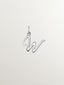 Charm de plata 925 con inicial W
