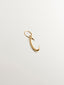 Charm de plata 925 bañada en oro amarillo de 18K con inicial C