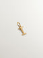 Charm de plata 925 bañada en oro amarillo de 18K con inicial I