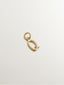 Charm de plata 925 bañada en oro amarillo de 18K con inicial Q