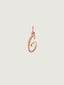 Charm de plata 925 bañada en oro rosa de 18K con inicial G