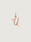 Charm de plata 925 bañada en oro rosa de 18K con inicial U