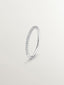 Anillo de oro blanco de 18K con diamantes
