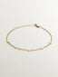 Pulsera de oro amarillo de 9K con estrellas