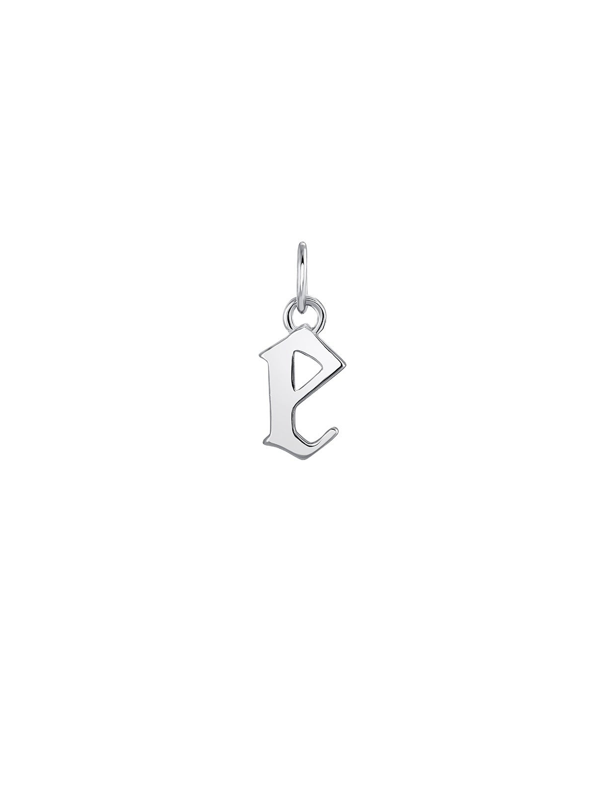 Charm de plata 925 con inicial E