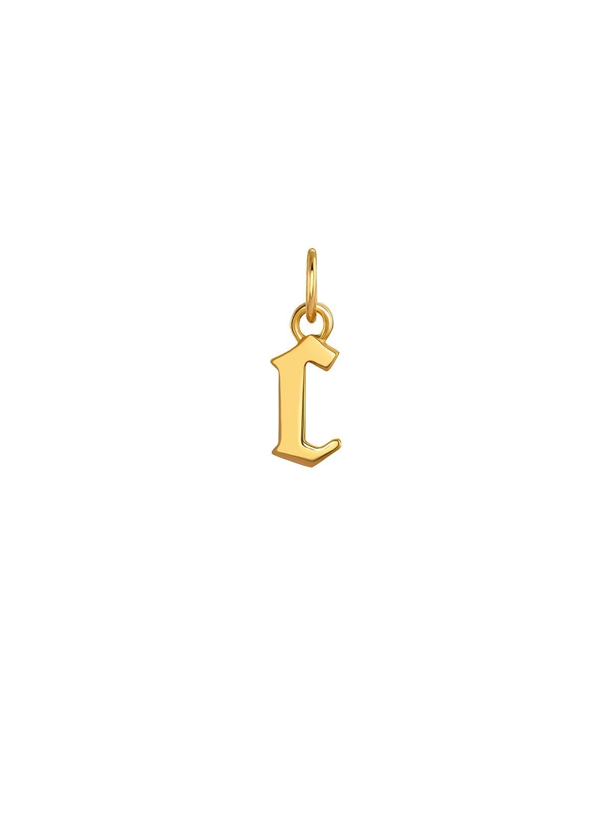 Charm de plata 925 bañada en oro amarillo con inicial C
