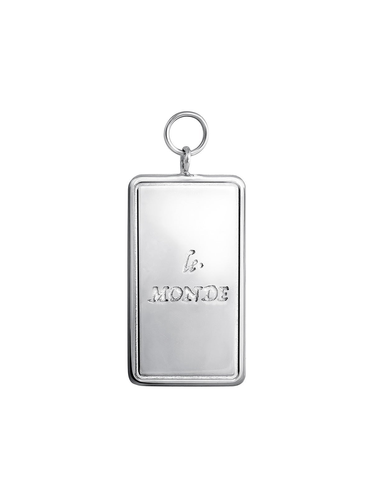 Charm de plata 925 con forma de carta de Tarot