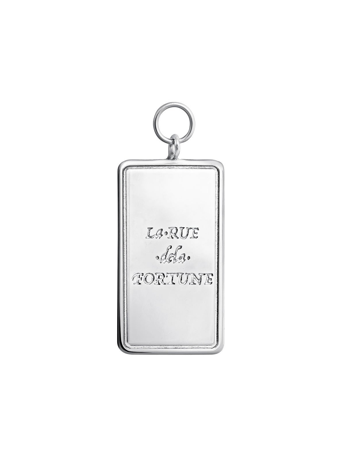 Charm de plata 925 con forma de carta de Tarot