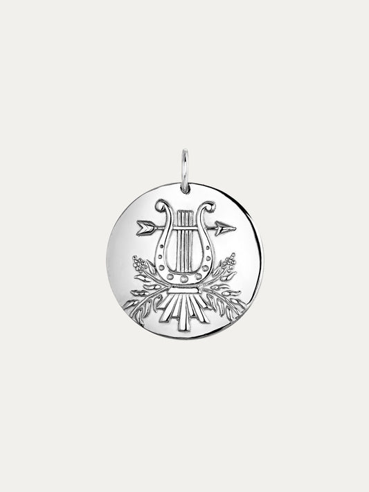 Charm de plata 925 con forma de moneda