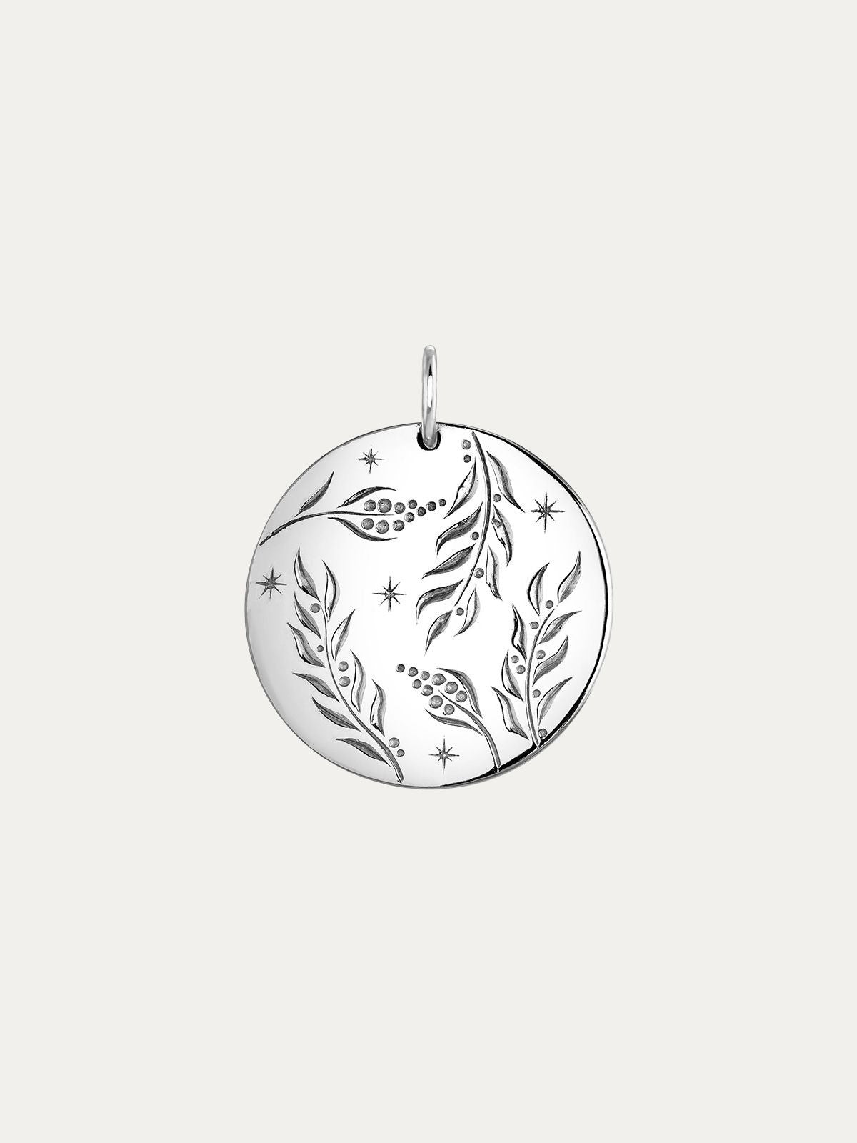 Charm de plata 925 con forma de moneda