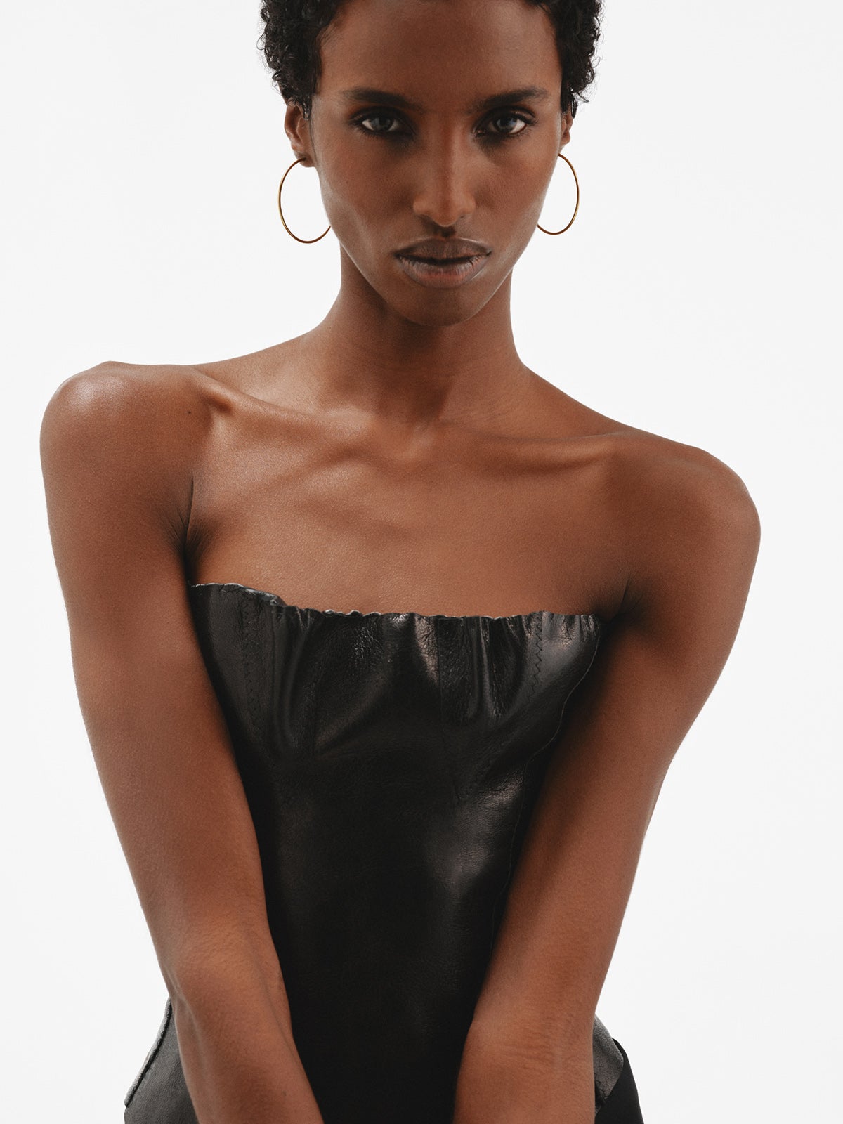 Pendientes de aro grandes de plata 925 bañada en oro amarillo de 18K