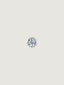 Piercing solitario de oro blanco de 18K con diamante 0,014 cts