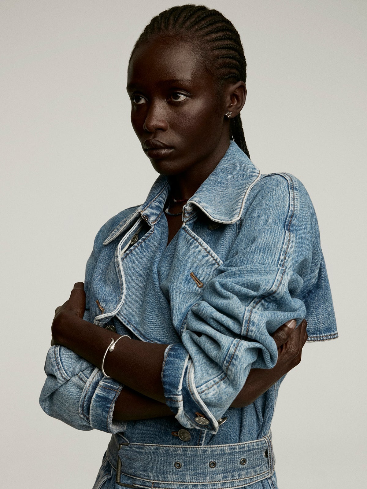 Brazalete de plata 925 con forma de serpiente