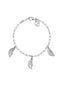 Pulsera con dije de ala de plata