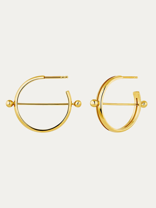 Pendientes de plata 925 bañada en oro amarillo
