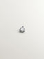 Piercing solitario de oro blanco de 18K con diamante 0,02 cts