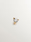 Piercing solitario de oro amarillo de 18K con diamante 0,04 cts