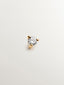 Piercing solitario de oro amarillo de 18K con diamante 0,04 cts