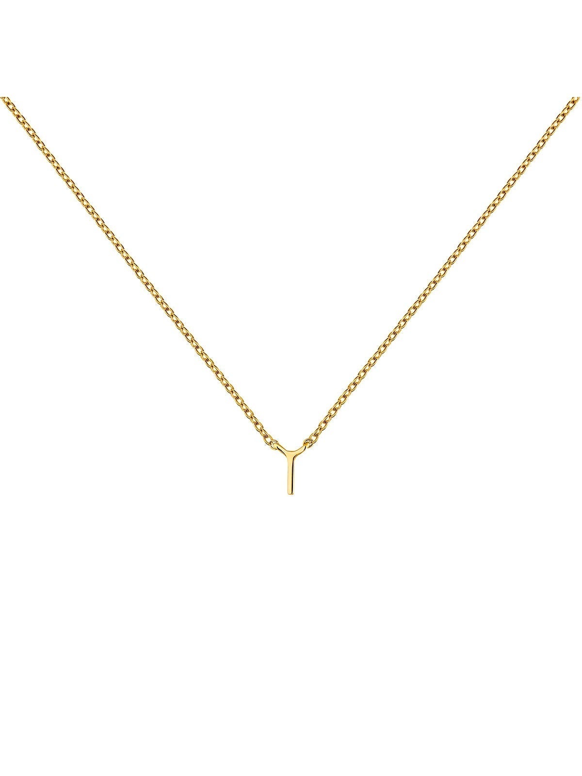 Colgante de oro amarillo de 9K con inicial I