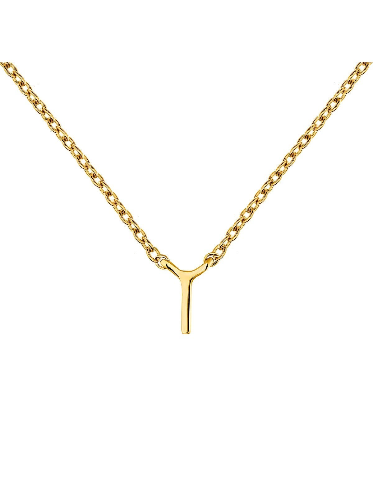 Colgante de oro amarillo de 9K con inicial I