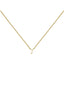 Collar de oro amarillo de 9K con letra J