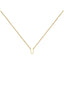 Colgante de oro amarillo de 9K con inicial U