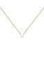 Colgante de oro amarillo de 9K con inicial W