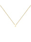 Colgante de oro amarillo de 9K con inicial Z