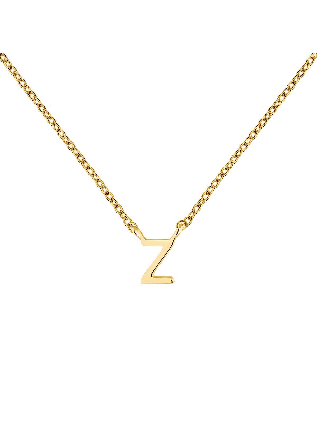 Colgante de oro amarillo de 9K con inicial Z