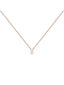 Colgante de oro rosa de 9K con inicial B