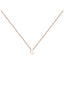 Colgante de oro rosa de 9K con inicial G