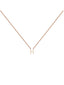 Colgante de oro rosa de 9K con inicial H