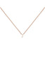 Colgante de oro rosa de 9K con inicial J