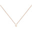 Colgante de oro rosa de 9K con inicial N