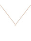 Colgante de oro rosa de 9K con inicial P